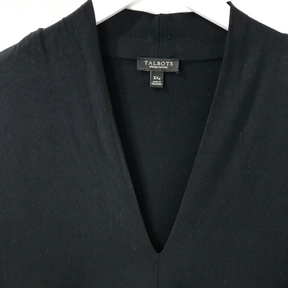 Talbots V-Neck Rayon Jersey Top - Picture 2 of 8